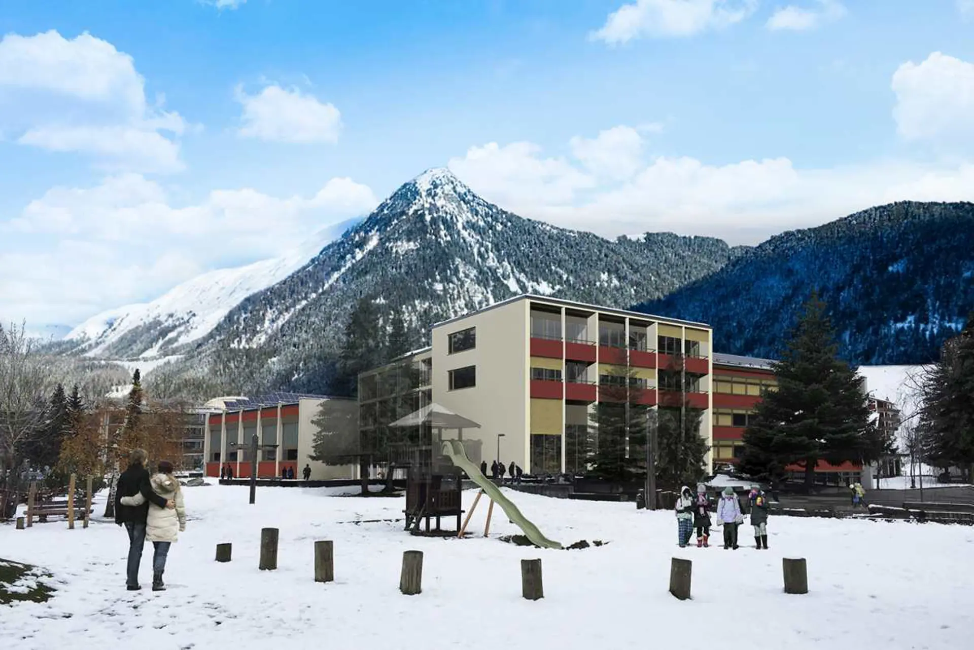 01_Erweiterung Schulanlage Bünda Davos_Wettbewerb
